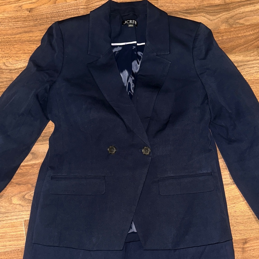 J. Crew Women's Navy Blazer Pantsuit.